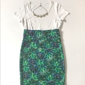 Lularoe Cassie Floral Print Pencil Skirt Small